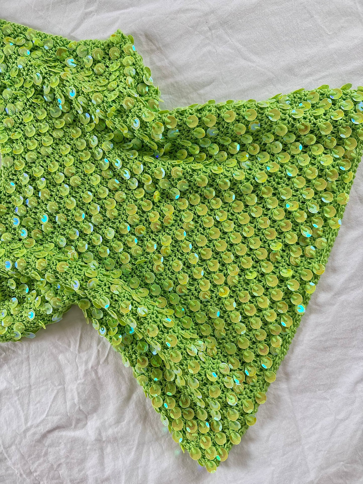 Top à sequin vert