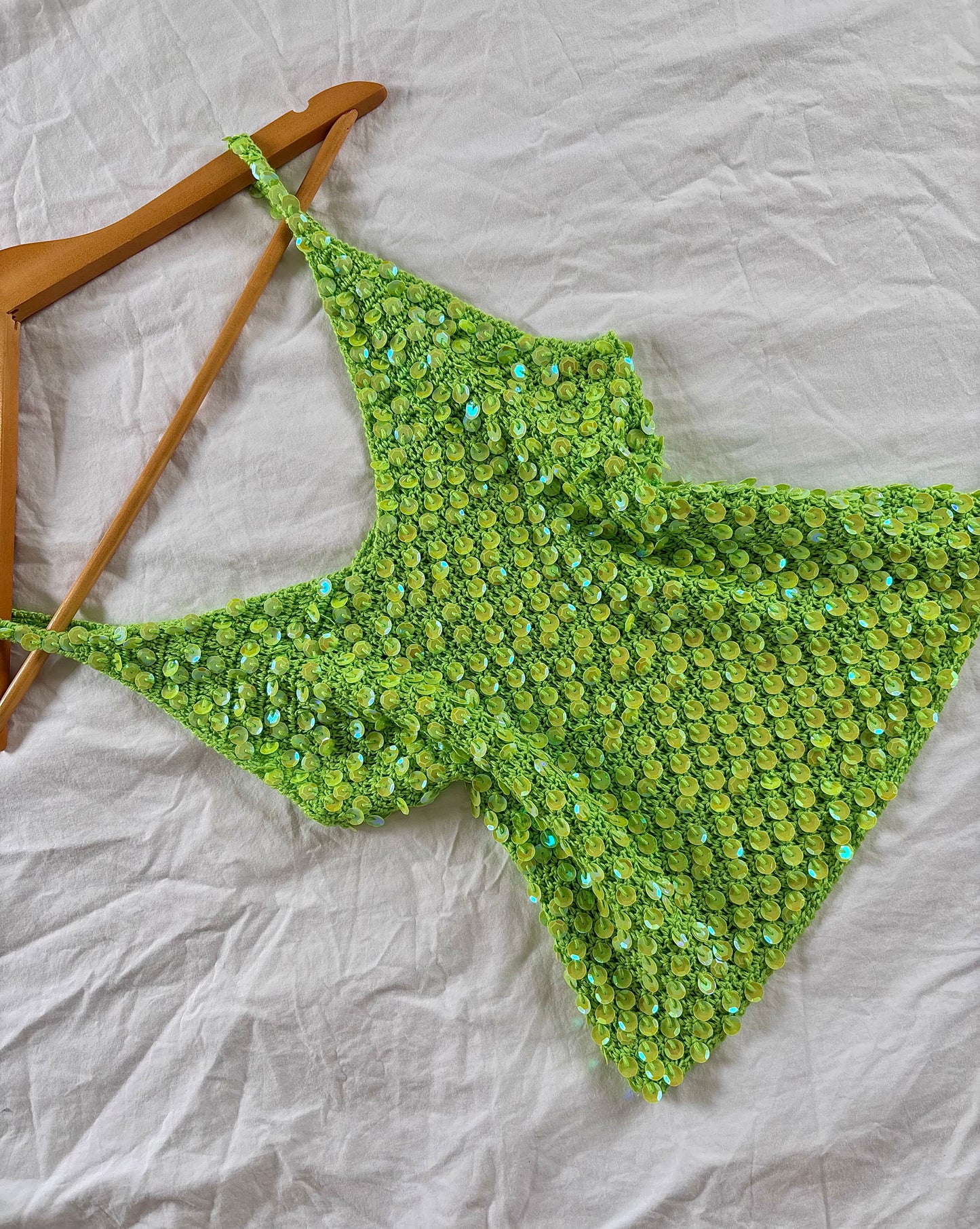 Top à sequin vert
